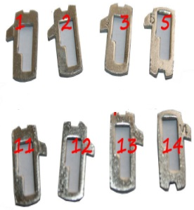 TUMB01FORD - KIT LAMELLE / PERNI PER SERRATURE FORD HU101