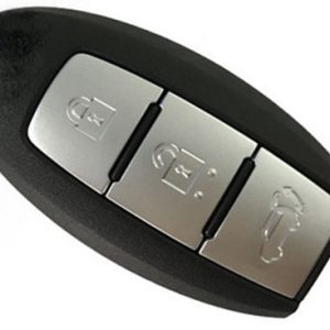 Alternative view of Guscio radiocomando chiave smart key auto Nissan, 3 tasti, senza lama.
 Ub. I8