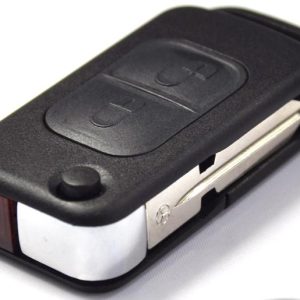 Guscio radiocomando auto Mercedes Benz, 2 tasti, con lama HU39