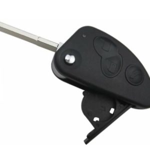Guscio radiocomando auto Alfa Romeo 147 (937) ,GT, 3 tasti, con lama SIP22.
 Ub. E16