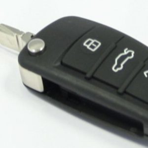 Guscio radiocomando auto Audi A6 4F, 3 tasti, con lama HU66.
Ub. L9