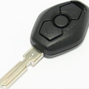 Guscio radiocomando auto Bmw Serie 3 E36, Serie 5 E39, 3 tasti, con lama HU58.
Ub. M14