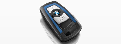 Radiocomando Chiave Auto Bmw Serie F 3 Tasti 434 Mhz Colore blu.
 Ub. C11