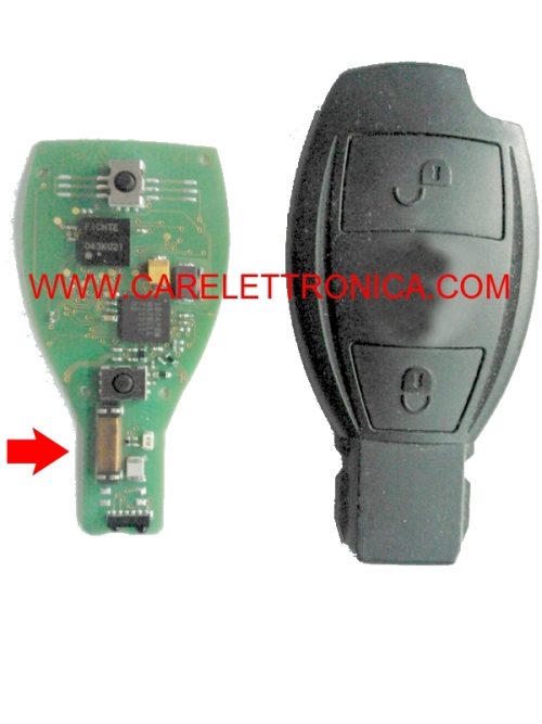 Bobina Transponder Vergine Radiocomando Chiave Auto Radiocomando Chiave Auto Mercedes Benz Classe A, Classe B