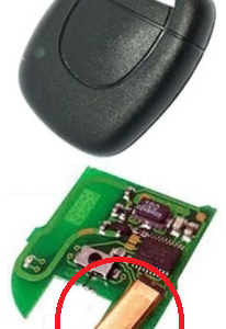 Bobina Transponder Vergine Radiocomando Chiave Auto Radiocomando Chiave Auto Rnlt Clio, Twingo, id33