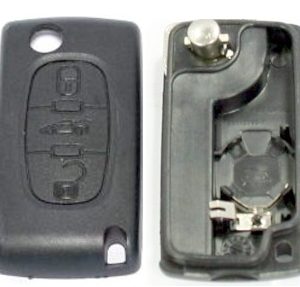 Guscio radiocomando auto Citroen C5, 3 tasti, senza lama.
 Ub. B9
