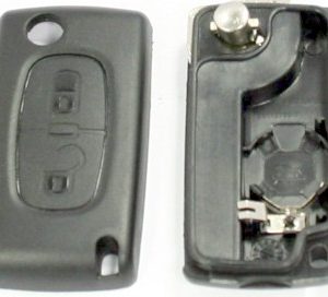 Guscio radiocomando auto Citroen C2, C3, C4 Grand Picasso, C5 III, Jumpy, 2 tasti, senza lama.
 Ub. N5, N6