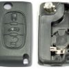 Guscio radiocomando auto Citroen Berlingo, C3, C4 Grand Picasso, C4 II, C8, Jumpy, 3 tasti, senza lama.
Ub. G20