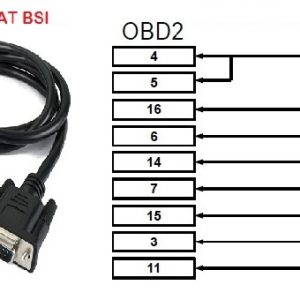 Cavo OBDII Per BSI Fiat.
Ub. Z10
