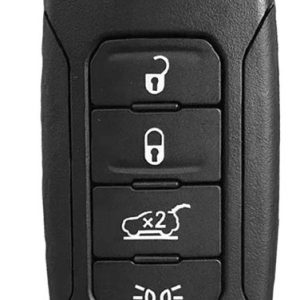 Guscio radiocomando auto Jeep Renegade, 4 tasti, con lama SIP22.
 Ub. C1