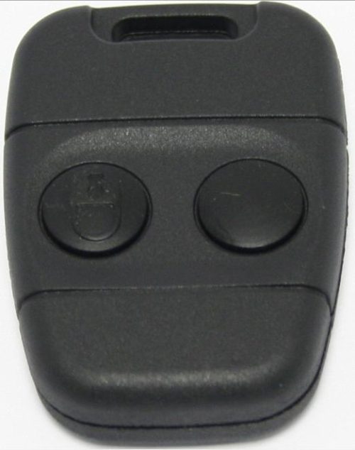 Guscio radiocomando auto Land Rover, 2 tasti, senza lama.
Ub. K19