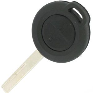 Guscio radiocomando auto Mitsubishi, 2 tasti, con lama HU56R.
 Ub. F2