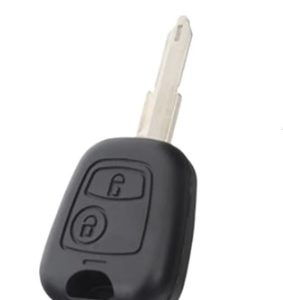 Guscio radiocomando auto Peugeot, 2 tasti, con lama NE73.
 Ub. J7