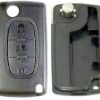 Guscio radiocomando auto Peugeot, 3 tasti, senza lama.
Ub. J13, O3