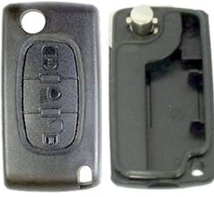 Guscio radiocomando auto Peugeot, 3 tasti, senza lama.
Ub. J13, O3