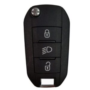 Radiocomando Chiave PEUGEOT 301, PEUGEOT 508, PEUGEOT 5008, 3 tasti, con lama HU83, 1617020880.
 Ub. C14