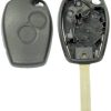 Guscio radiocomando auto Rnlt Clio III, Kangoo, Master, Modus, Twingo, Wind, 2 tasti, con lama VA2.
 Ub. G15