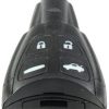 Guscio radiocomando chiave smart key auto Saab, 4 tasti, senza lama.
 Ub. G14