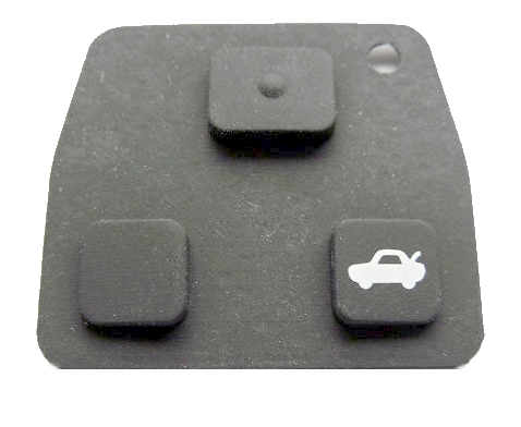 Gommino per radiocomando Toyota 3 Tasti, Ub. F10