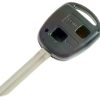 Guscio radiocomando auto Toyota, 2 tasti, con lama TOY43. Ub. F15