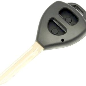 Guscio radiocomando auto Toyota, 2 tasti, con lama TOY43.
 Ub. E1