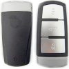 Guscio radiocomando chiave smart key auto Volkswagen, 3 tasti, con lama emergenza HU66.
Ub. O2