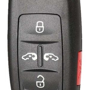 Guscio radiocomando auto Volkswagen, 5 tasti, con lama HU66. Ub. E10