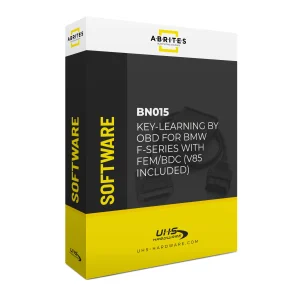 Software Abrites BN015 - Key-learning by OBD per BMW F-Series con BDC (v85 incluso) e E-series