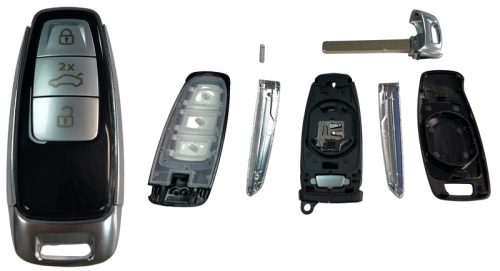 Guscio smart key Audi A3, A4, A5, A6, 3 tasti. Versione MLB con lama HU162.