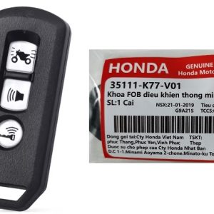 Radiocomando Moto Honda SH125, SH150, SH300, 3 Tasti, 35111-K77-V01, Per SH con centralina K01, K29, K35, K77, K96, K97