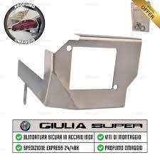 Staffa Antifurto In Acciaio Inox Per Radar Alfa Romeo Giulia "Super"